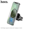 hoco. CA91 Magic Magnetic Wireless Fast Charging Car Mount 53465 Gray