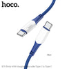 hoco. X70 Type-C to Type-C Vanco 60W Charging Cable White