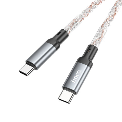 hoco. U112 Type-C to C 60W Charging Cable Gray