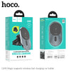 hoco. CA91 Magic Magnetic Wireless Fast Charging Car Mount 53465 Gray