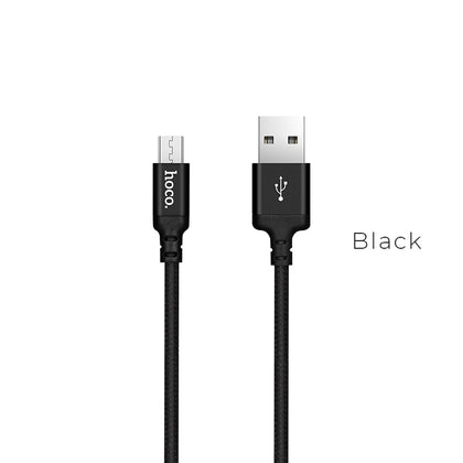 hoco. X14 Micro Charging Cable Black(L=1M)