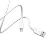 BOROFONE.BX14 iPhone Lightning Silicone Charging Cable White(L=2M)