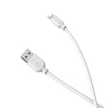 BOROFONE BX14 iPhone Lightning UE Charging Cable White 1M