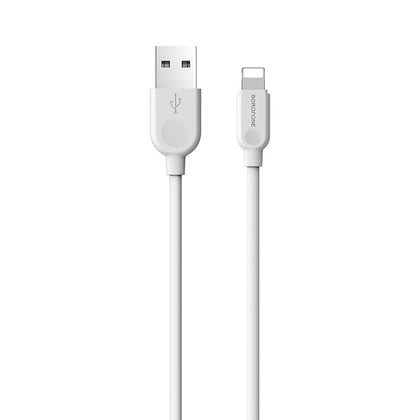 BOROFONE BX14 iPhone Lightning UE Charging Cable White 1M