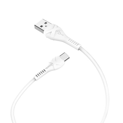 hoco. X37 Type-C Anti-Bending Charging Cable 1M White