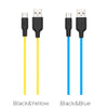 hoco. X21 Plus iPhone Silicone Charging Cable 11830 Black Blue