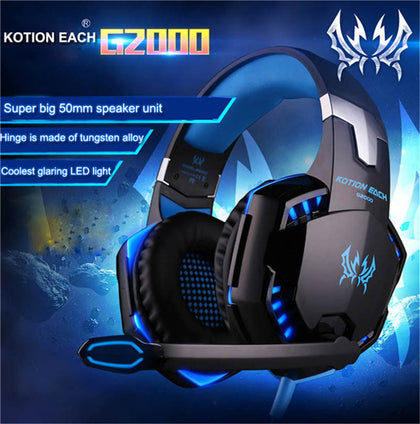 G2000 Gaming Deep Bass Headset with Mircophone Headphone