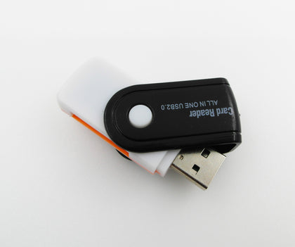 Rotating USB 2.0 Media Cards Reader