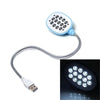 Bright 13 LED Flexible USB Light Desk Lamp