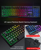 T-Wolf T31 Wired 104 Keys Backlit Gaming Keyboard Mouse Anti-Slip Mouse Pad Set