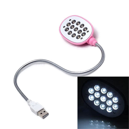 Bright 13 LED Flexible USB Light Desk Lamp