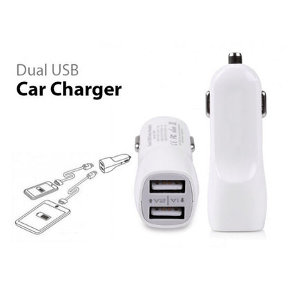 Dual USB Car Charger 1A or 2A Output 