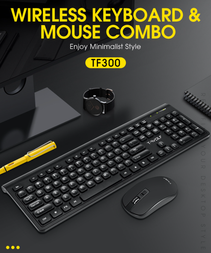 T-Wolf TF300 Wireless Keyboard Mouse Set