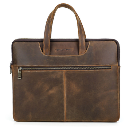 Oxford Genuine Leather Laptop Tablet Bag 15